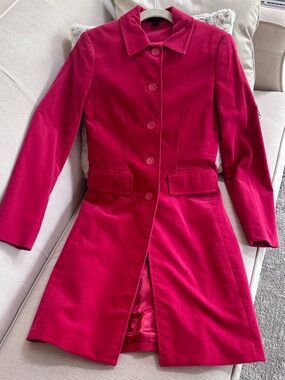 Express Fuchsia Pink Trench Coat